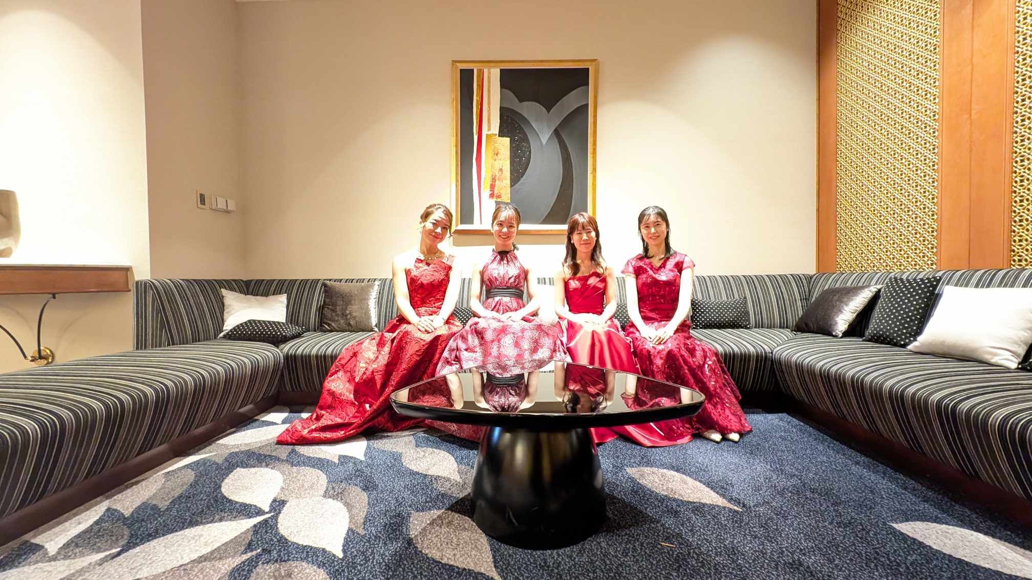 ホテルでの出張演奏(赤ドレス)