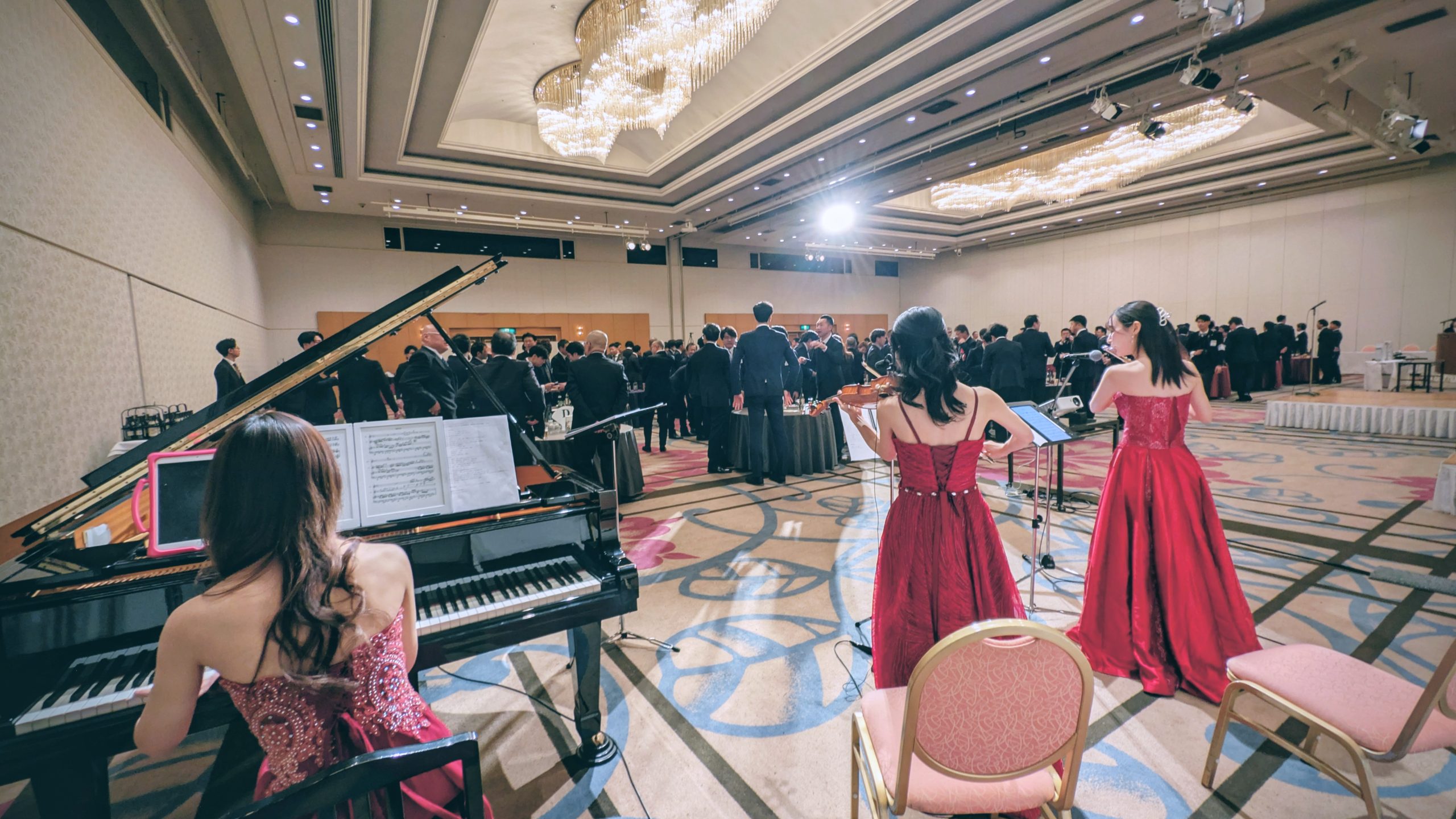 賀詞交歓会新年互例会パーティー生演奏写真3